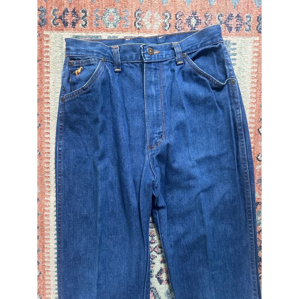 Vintage Wrangler Junior Fit Pony Pocket Jeans 27x30 USA Western 1970's Small - Picture 13 of 15